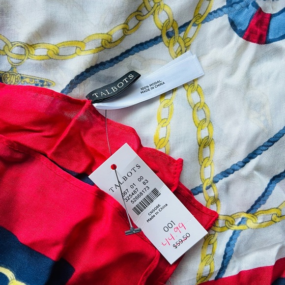 Talbots Nautical Scarf - Picture 2 of 2